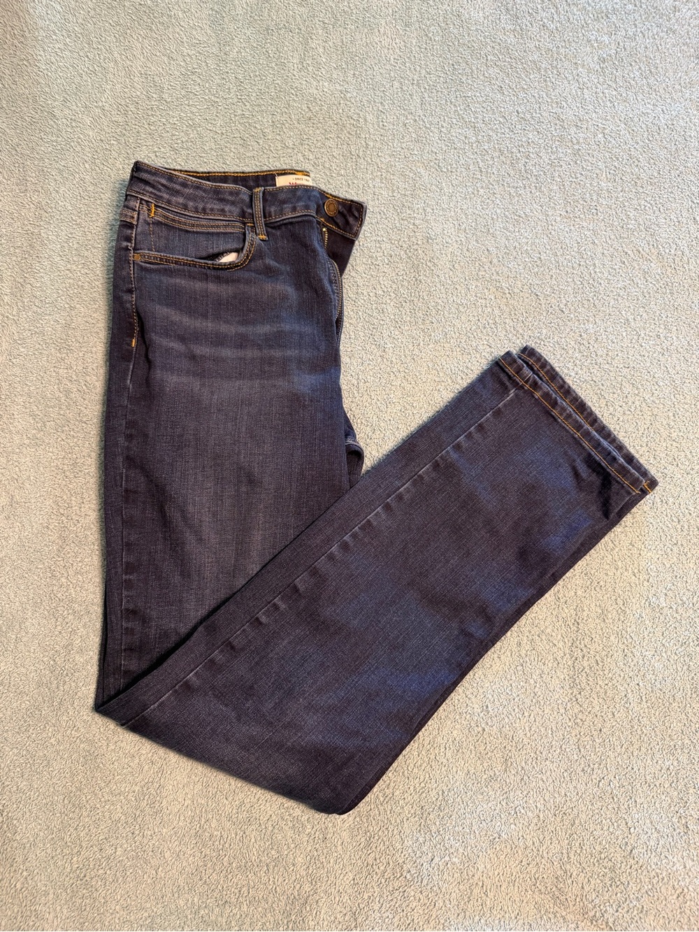 Wrangler Women's High Rise True Straight Leg Jeans Stockton Size 10 x 34 Tall